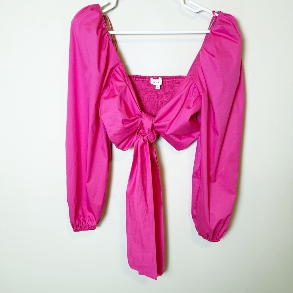 MABLE ANGEL FRONT RIBBON SELF TIE TOP M - Picture 8 of 15
